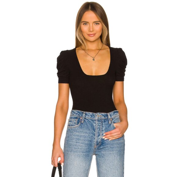 Free People So Fresh Bodysuit in Black - Picture 1 of 7
